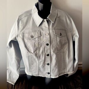 Susan’s graver light blue Jean jacket 2X NWT